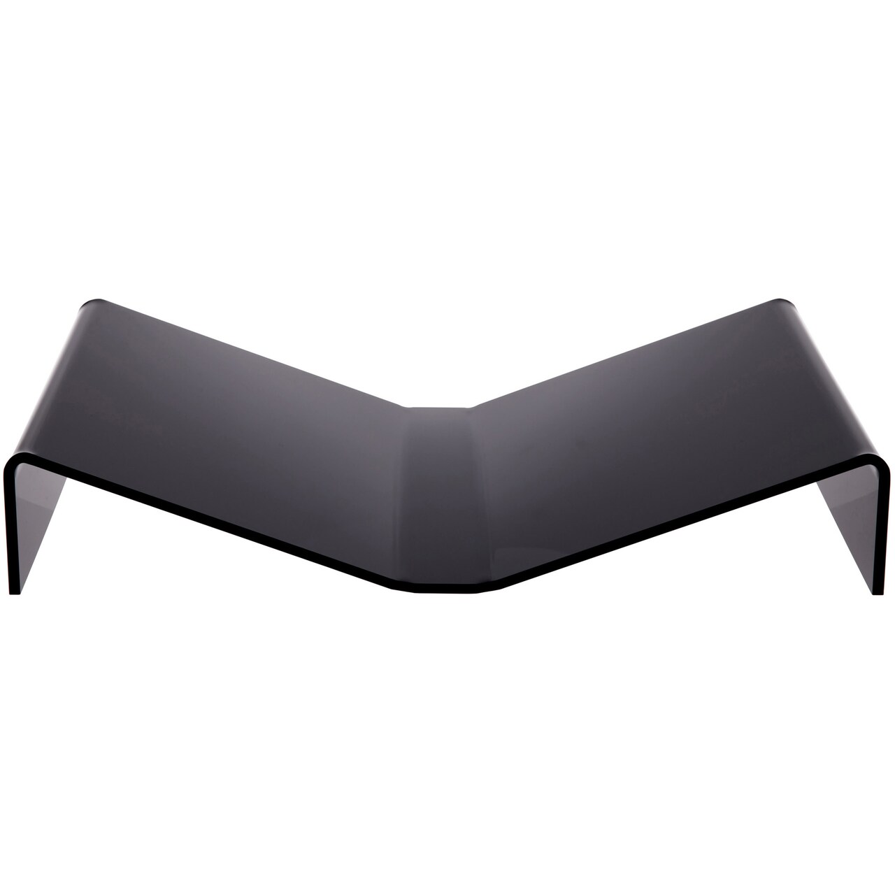 Plymor Black Acrylic Open Book Display Stand, Flat, 12.375" W x 8" D x 2.25" H